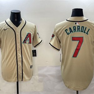 Arizona Diamondbacks #7 Corbin Carroll Gold Limited Stitched Jersey