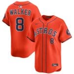 Houston Astros #8 Christian Walker Orange 2025 Alternate Limited Stitched Jersey