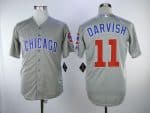 Chicago Cubs #11 Yu Darvish Gray Cool Base Stitched Jersey