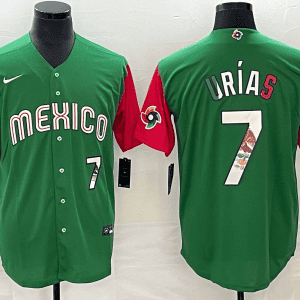 Mexico #7 Julio Ur¨ªas 2023 Green World Classic With Patch Stitched Jersey