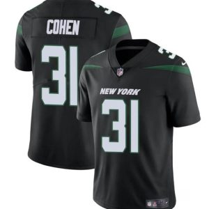 New York Jets #31 Tarik Cohen Black Vapor Untouchable Limited Stitched Jersey
