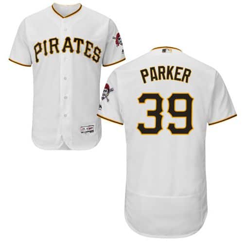 Pirates #39 Dave Parker White Flexbase Authentic Collection Stitched Jersey