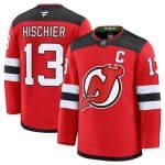 New Jersey Devils #13 Nico Hischier Red 2024-25 Home Stitched Jersey