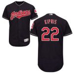 Indians #22 Jason Kipnis Navy Blue Flexbase Authentic Collection Stitched Jersey
