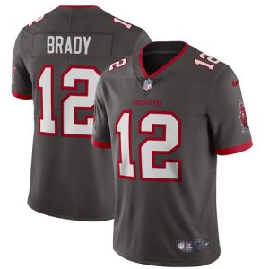 Tampa Bay Buccaneers #12 Tom Brady 2020 Grey Vapor Untouchable Limited Stitched Jersey