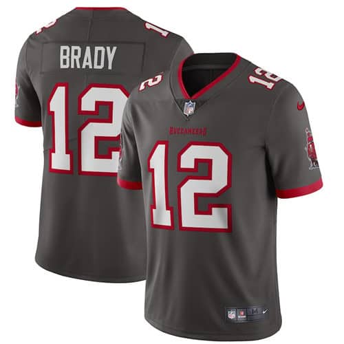 Tampa Bay Buccaneers #12 Tom Brady 2020 Grey Vapor Untouchable Limited Stitched Jersey