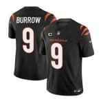 Cincinnati Bengals #9 Joe Burrow Black 2023 F.U.S.E. With 4-Star C Patch Vapor Untouchable Limited Stitched Jersey