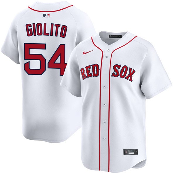 Boston Red Sox #54 Lucas Giolito White 2024 Home Limited Stitched Jersey
