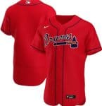 Atlanta Braves Blank Red Flex Base Stitched Jersey