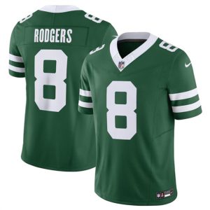 New York Jets #8 Aaron Rodgers Green 2024 F.U.S.E. Vapor Limited Stitched Jersey