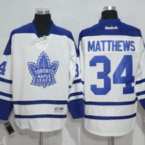 Maple Leafs #34 Auston Matthews White Third Stitched Jersey