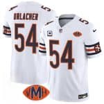 Chicago Bears #54 Brian Urlacher White 2025 F.U.S.E. With 4-Star C Patch VMH Patch Vapor Untouchable Limited Football Stitched Jersey