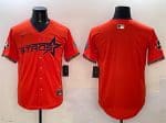Houston Astros Blank Orange 2025 City Connect With Texas Patch Limited Stitched Jersey