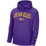 Los Angeles Lakers 2021 Purple Heritage Essential Pullover Hoodie