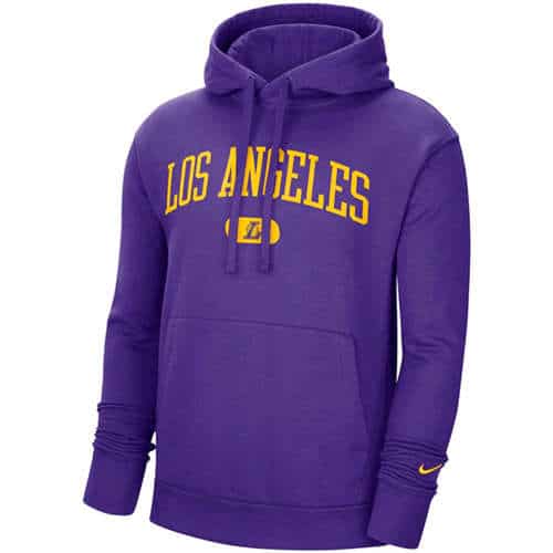 Los Angeles Lakers 2021 Purple Heritage Essential Pullover Hoodie