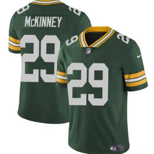 Green Bay Packers #29 Xavier McKinney Green Vapor Limited Stitched Jersey