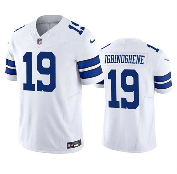Dallas Cowboys #19 Noah Igbinoghene White 2023 F.U.S.E. Vapor Limited Stitched Jersey