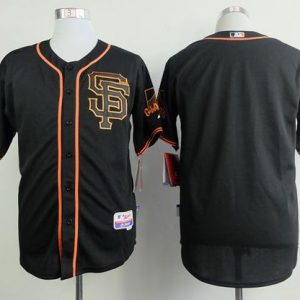 Giants Blank Black Alternate Cool Base Stitched Jersey