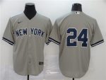New York Yankees #24 Gary S¨¢nchez Grey Cool Base Stitched Jersey