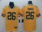 Green Bay Packers #26 Darnell Savage Gold Inverted Legend Stitched Jersey