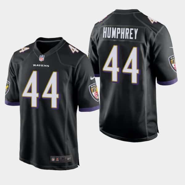 Baltimore Ravens #44 Marlon Humphrey Black Jersey