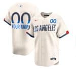 Los Angeles Dodgers Custom Cream 2024 City Connect Limited Stitched Jersey
