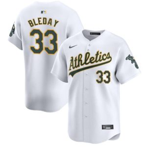 Oakland Athletics #33 JJ Bleday White 2024 Home Limited Stitched Jersey