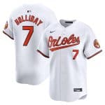 Baltimore Orioles #7 Jackson Holliday White 2024 Home Limited Cool Base Stitched Jersey