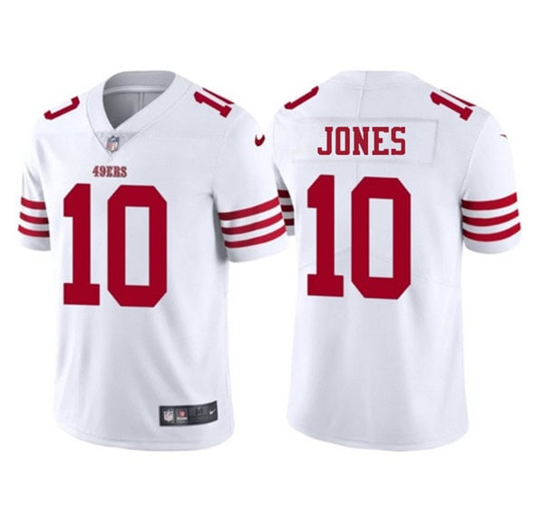 San Francisco 49ers #10 Mac Jones White 2025 Vapor Untouchable Limited Stitched Jersey