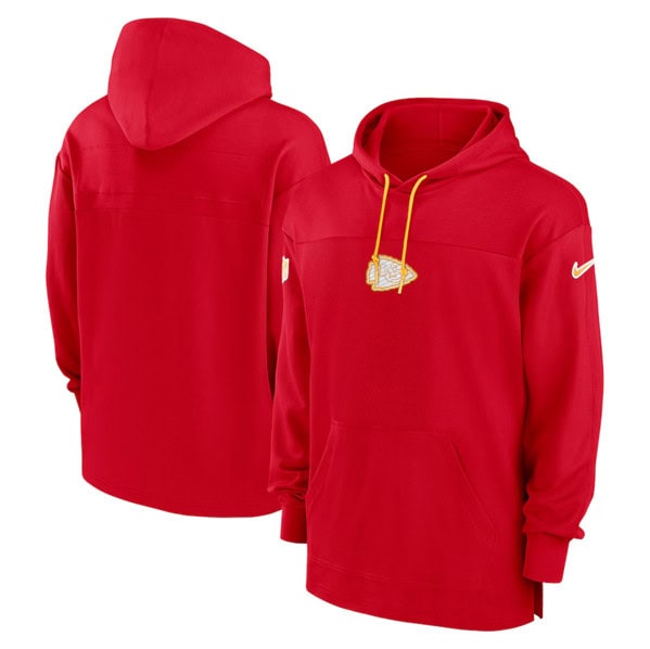 Kansas City Chiefs Red Performance Pullover Hoodie
