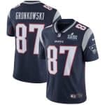 New England Patriots #87 Rob Gronkowski Navy BlueSuper Bowl LIII Bound Vapor Untouchable Limited Stitched Jersey