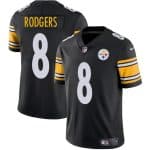 Pittsburgh Steelers #8 Aaron Rodgers Black 2025 Vapor Limited Football Stitched Jersey