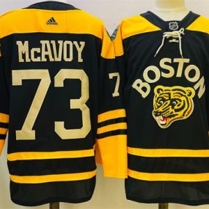 Boston Bruins #73 Charlie McAvoy Black Classic Primegreen Stitched Jersey