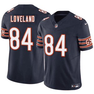 Chicago Bears #84 Colston Loveland Navy 2025 Draft F.U.S.E. Vapor Untouchable Limited Football Stitched Jersey