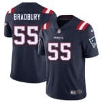 New England Patriots #55 Garrett Bradbury Navy 2025 Vapor Limited Stitched Jersey