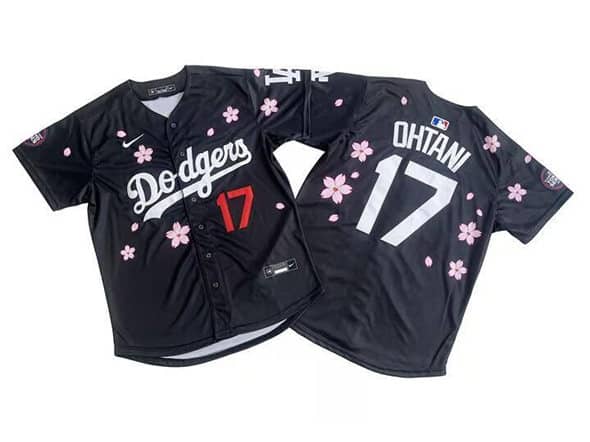 Los Angeles Dodgers #17 Shohei Ohtani Black 2025 Tokyo Series Limited Stitched Jersey