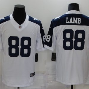 Dallas Cowboys #88 CeeDee Lamb White Stitched Jersey