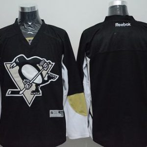 Penguins Blank Black Stitched Jersey