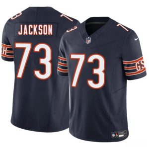 Chicago Bears #73 Jonah Jackson Navy 2025 F.U.S.E. Vapor Stitched Jersey