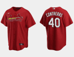 St. Louis Cardinals #40 Willson Contreras Red Cool Base Stitched Jersey