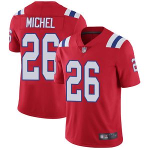 New England Patriots #26 Sony Miche Red Vapor Untouchable Limited Stitched Jersey
