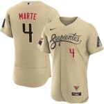Arizona Diamondbacks #4 Ketel Marte 2021 Gold City Connect Flex Base Stitched Jersey