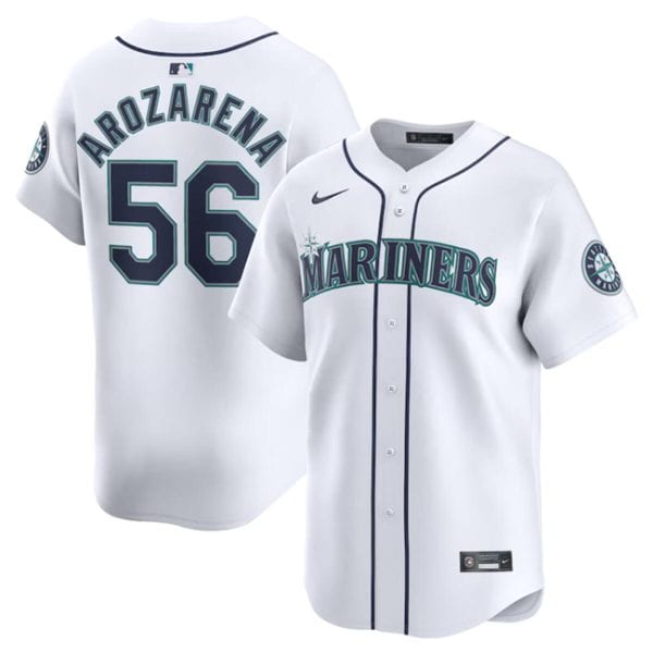 Seattle Mariners #56 Randy Arozarena White 2024 Home Limited Stitched Jersey