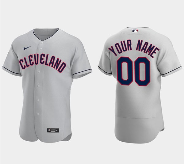 Cleveland Guardians Active Custom Gray Flex Base Baseball Stitched Jersey