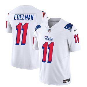 New England Patriots #11 Julian Edelman White 2023 F.U.S.E. Vapor Limited Stitched Jersey
