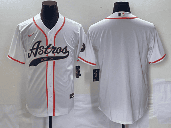 Houston Astros Blank White Cool Base Stitched Jersey