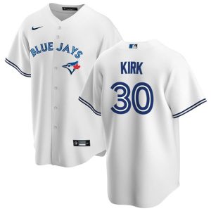 Toronto Blue Jays #30 Alejandro Kirk White Cool Base Stitched Jersey