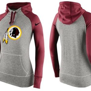 Nike Washington Redskins Performance Hoodie Grey Red_2
