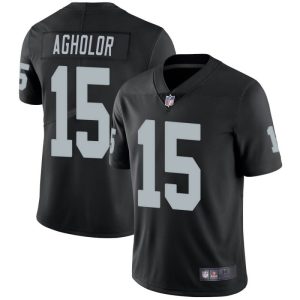 Las Vegas Raiders #15 Nelson Agholor Black Vapor Untouchable Limited Stitched Jersey