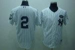 Yankees #2 Derek Jeter White GMS The Boss Stitched Jersey